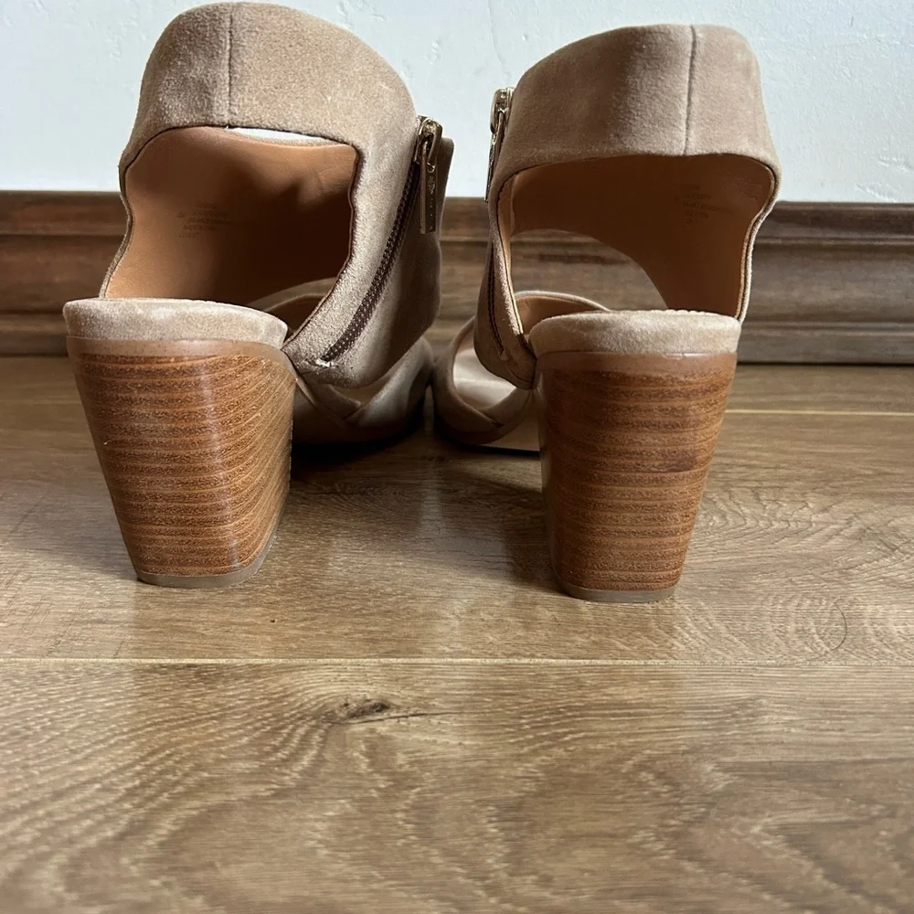 ISOLA Beige Suede Platform Heel Shoes